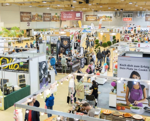 Messestände auf der Herbstmesse