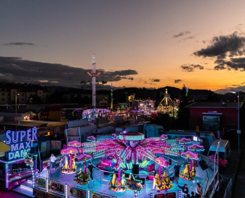 Gaudepark bei Nacht