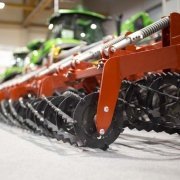 Landwirtschaftsgeräte für Bauern auf der Agrarmesse 2018