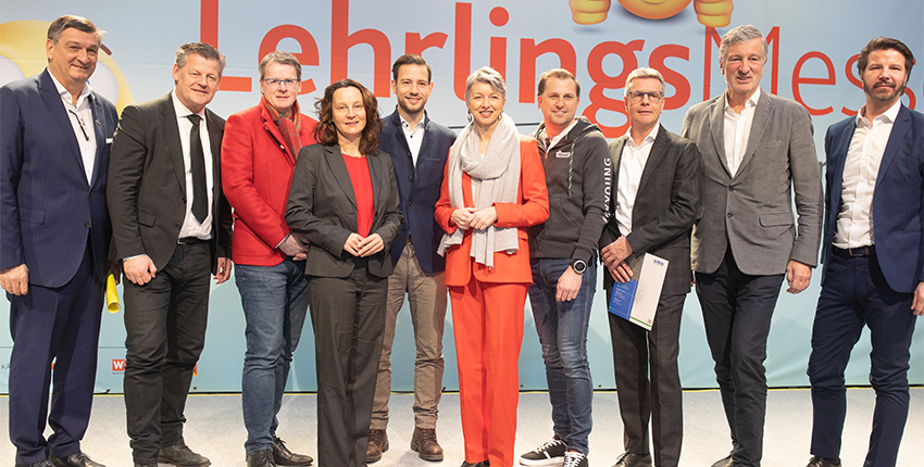 Gruppenfoto zur Kärntner Lehrlingsmesse